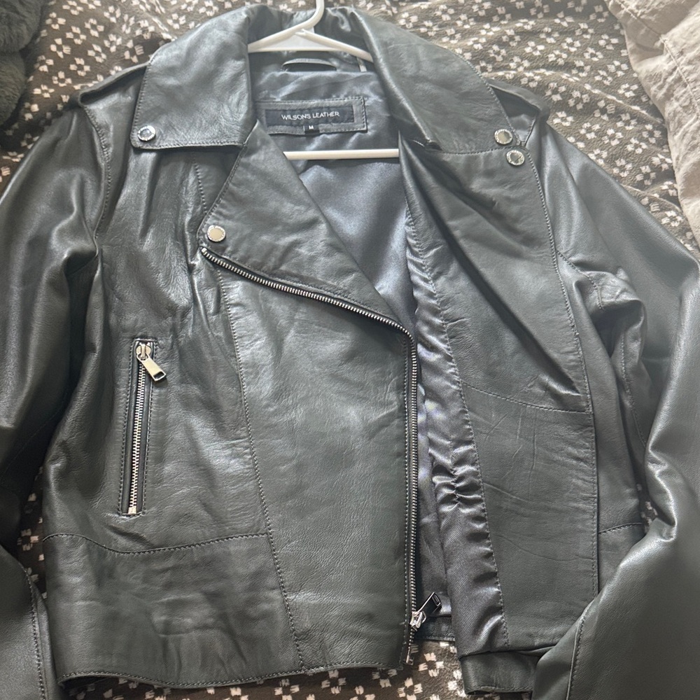 Wilsons Leather Dark Green Jacket
